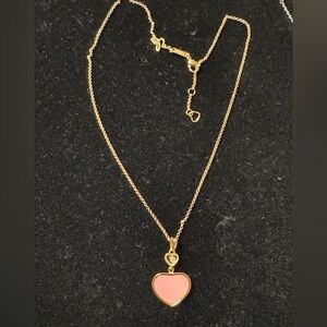 Pink Heart Pendant Necklace